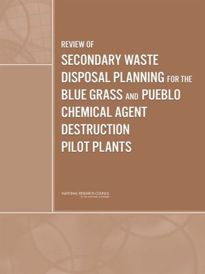 cover image of Review of Secondary Waste Disposal Planning for the Blue Grass and Pueblo Chemical Agent Destruction Pilot Plants